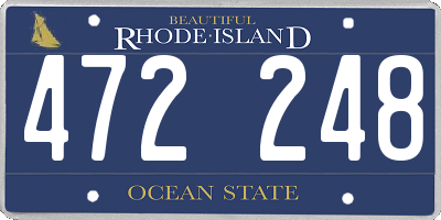 RI license plate 472248