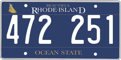 RI license plate 472251