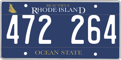 RI license plate 472264