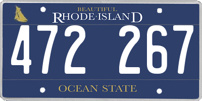 RI license plate 472267