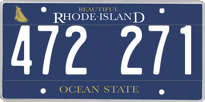 RI license plate 472271