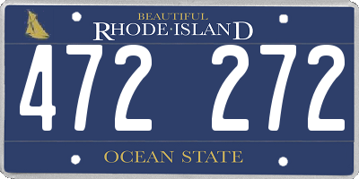 RI license plate 472272