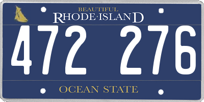 RI license plate 472276