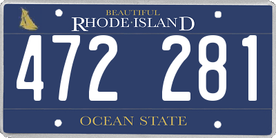 RI license plate 472281