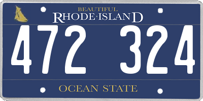 RI license plate 472324