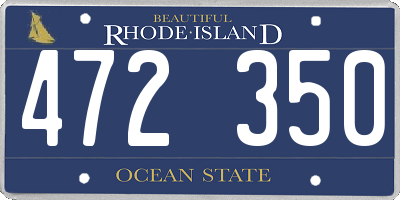 RI license plate 472350