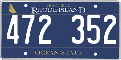 RI license plate 472352