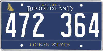 RI license plate 472364
