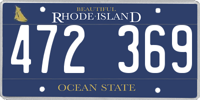 RI license plate 472369