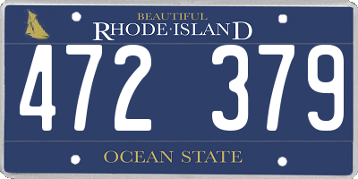 RI license plate 472379
