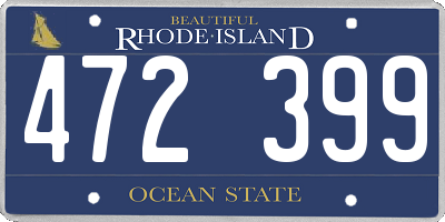 RI license plate 472399