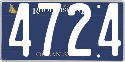 RI license plate 4724