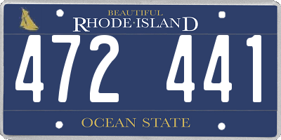 RI license plate 472441
