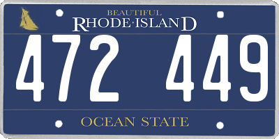 RI license plate 472449