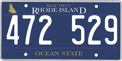 RI license plate 472529