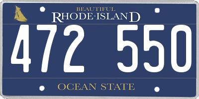 RI license plate 472550