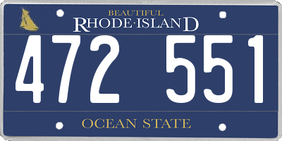 RI license plate 472551