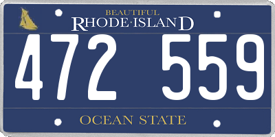 RI license plate 472559