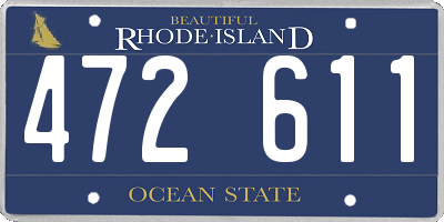 RI license plate 472611