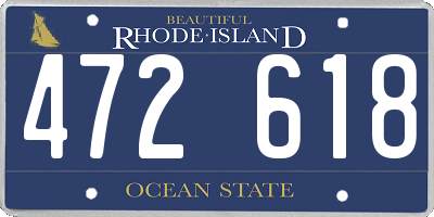 RI license plate 472618