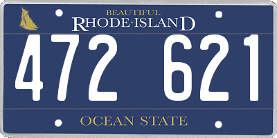 RI license plate 472621