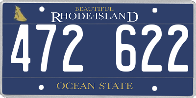 RI license plate 472622