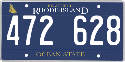 RI license plate 472628