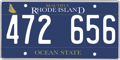 RI license plate 472656