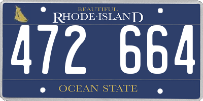 RI license plate 472664