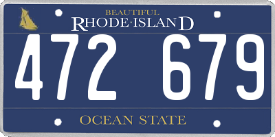 RI license plate 472679