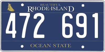 RI license plate 472691
