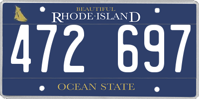 RI license plate 472697