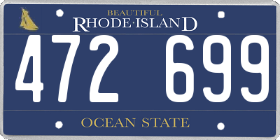 RI license plate 472699
