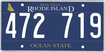 RI license plate 472719