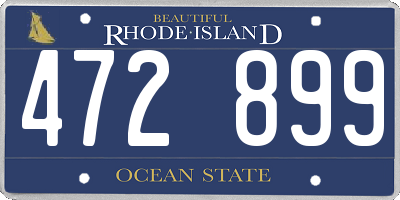 RI license plate 472899