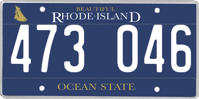 RI license plate 473046