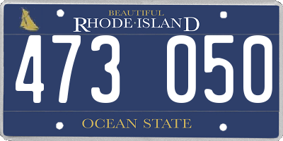 RI license plate 473050