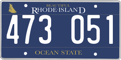 RI license plate 473051