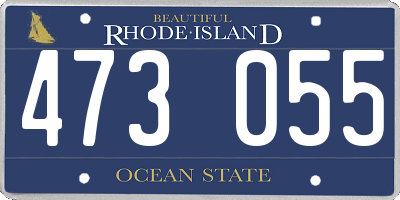RI license plate 473055