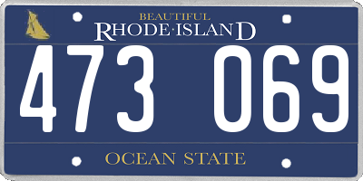 RI license plate 473069