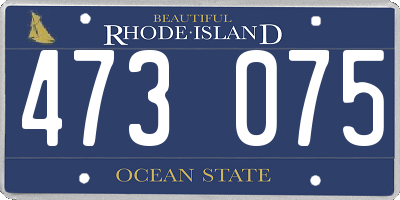 RI license plate 473075