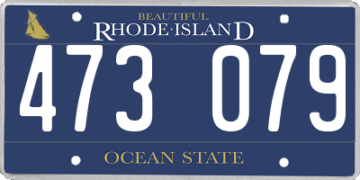 RI license plate 473079