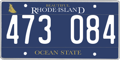 RI license plate 473084