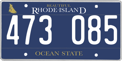 RI license plate 473085