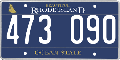 RI license plate 473090