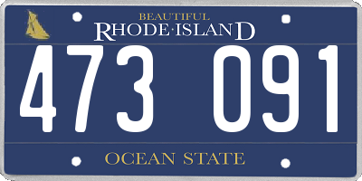RI license plate 473091