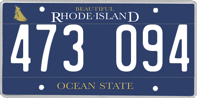 RI license plate 473094