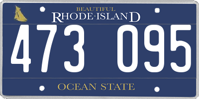 RI license plate 473095