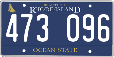RI license plate 473096