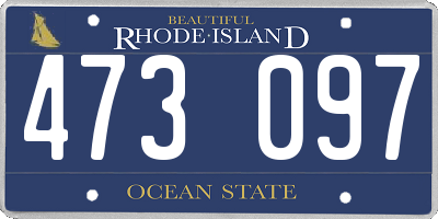 RI license plate 473097